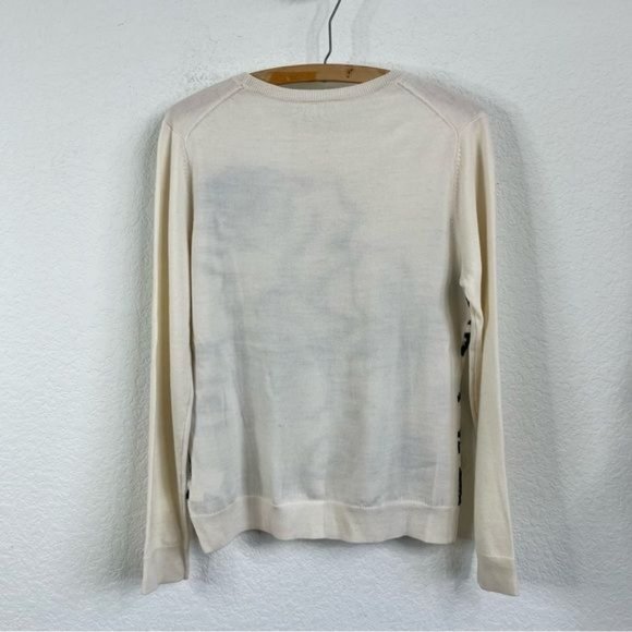 Brooks Brothers Merino Will Rose Sequin Sweater - Picture 4 of 5